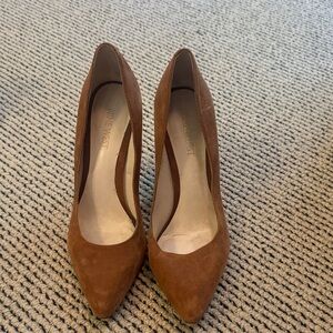 Nine West Tan Suede Heels